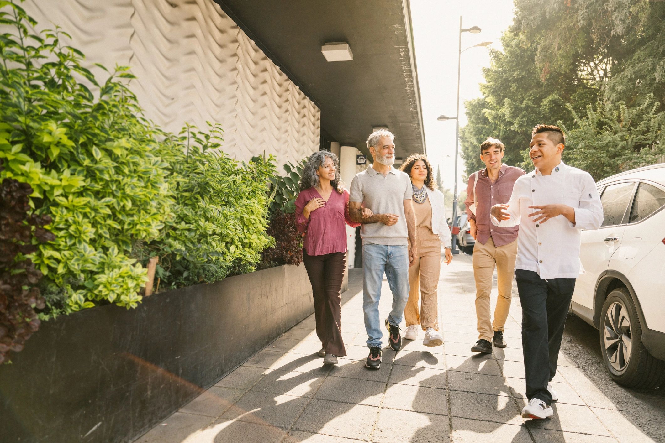 Group gathered together in a welcoming community setting